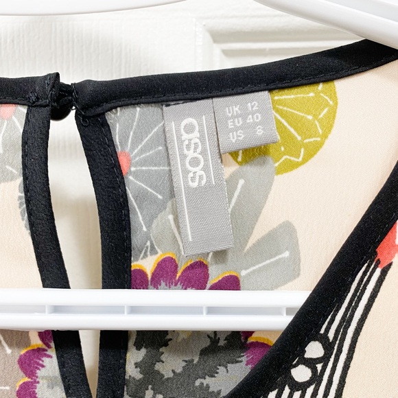 ASOS Floral and Abstract Blouse - Picture 3 of 3